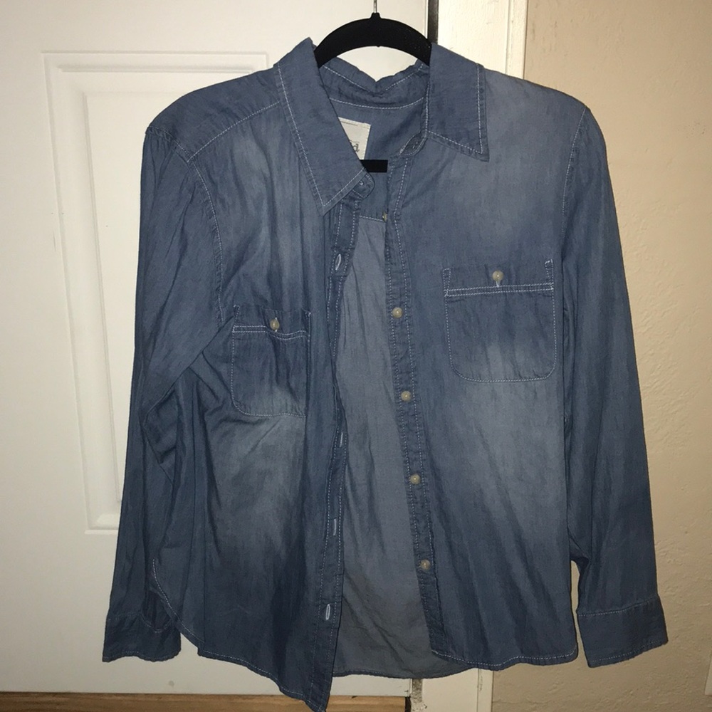 Jean button down